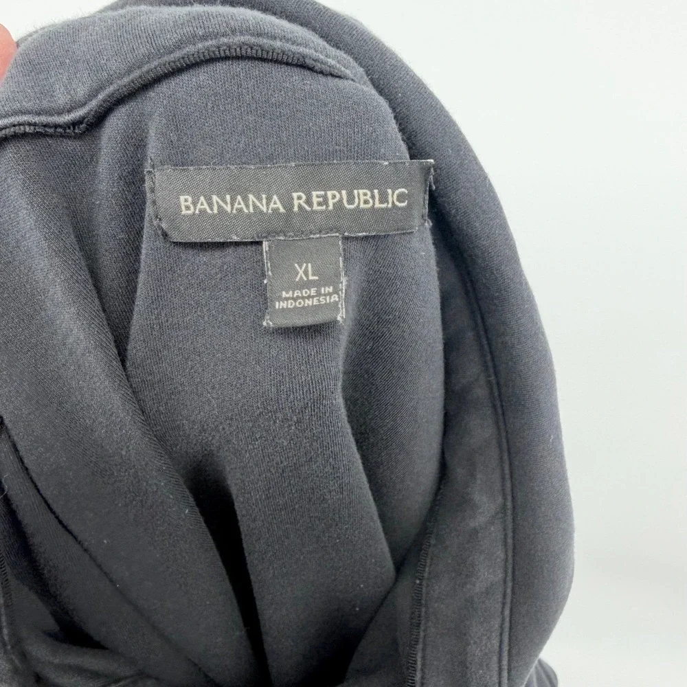 Banana Republic Mens Black‎ Polo Shirt Short Sleeve Embroidered Logo Size XL